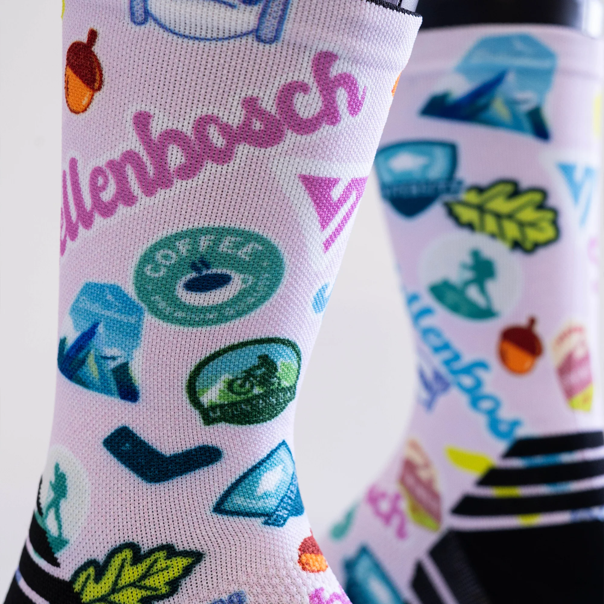 Stellenbosch Stickers Active Crew Socks - Image 4