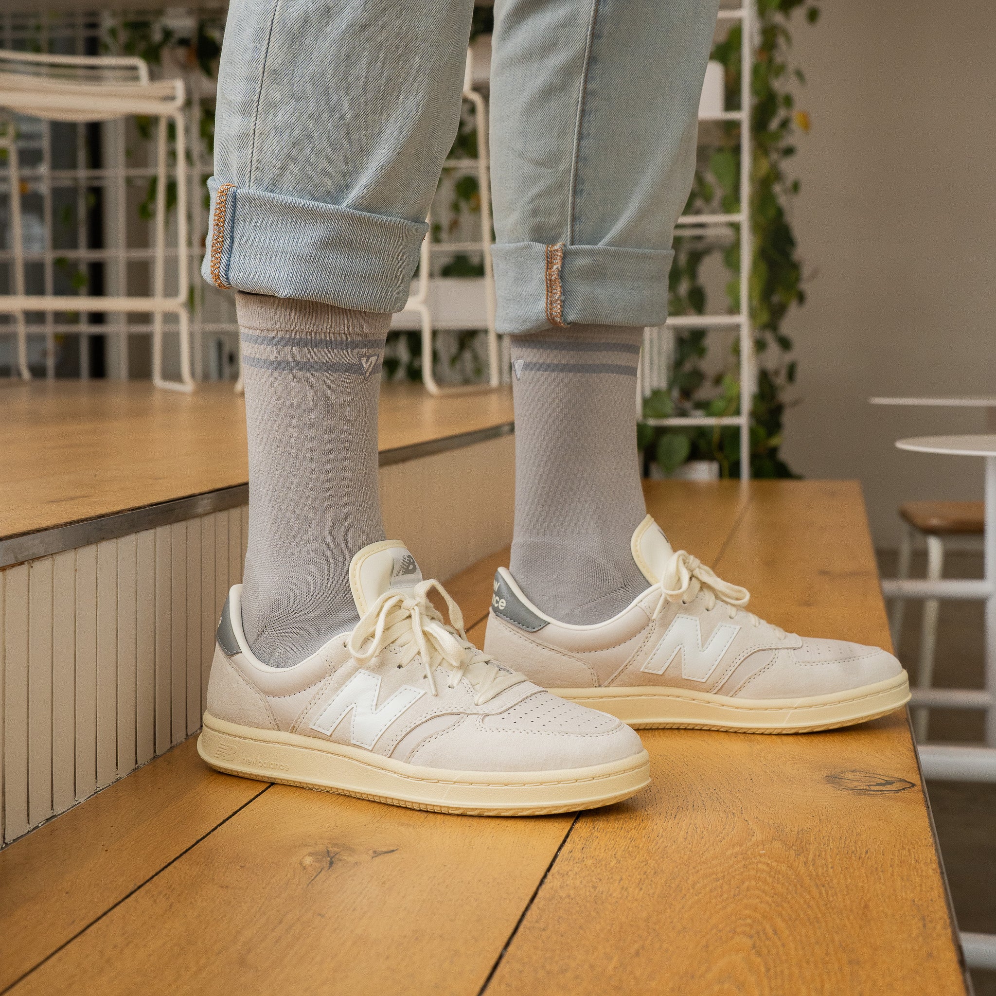 Stone Grey Lifestyle Crew Socks Bundle (4 Pack) - Image 3