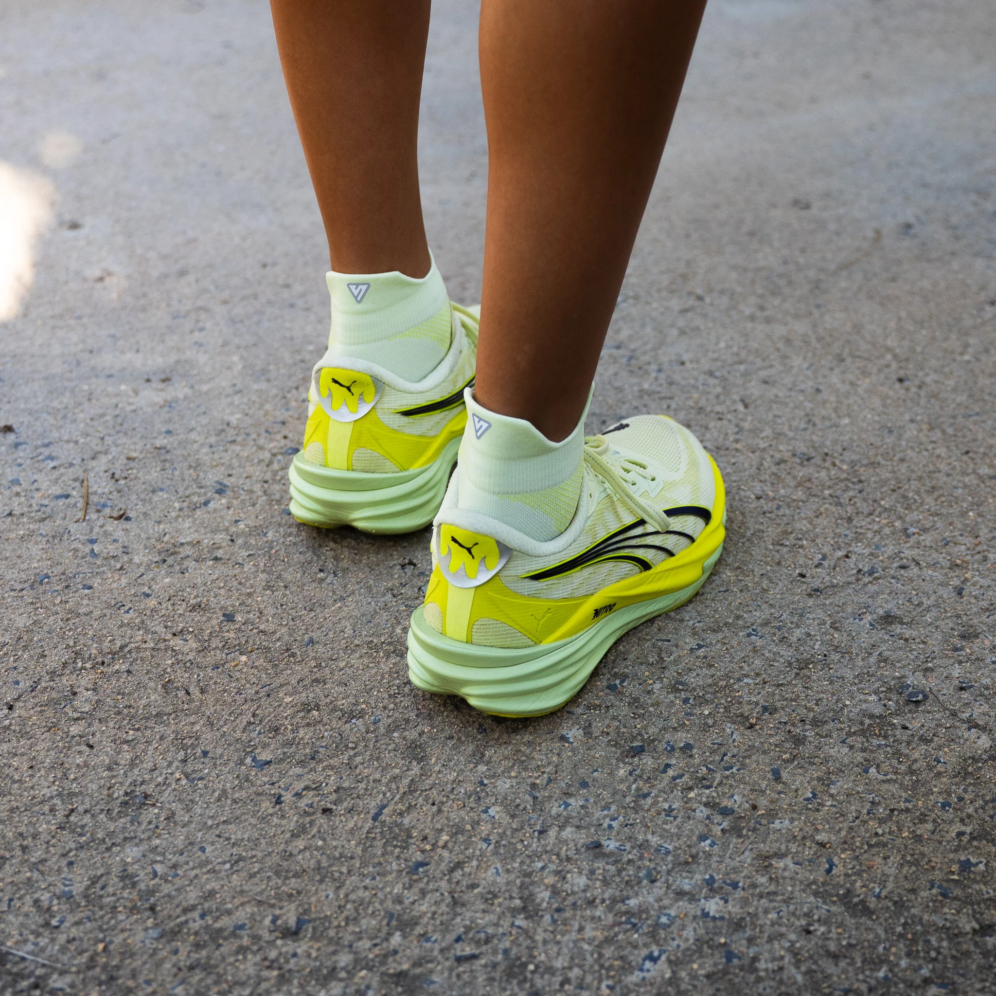 Sunny Lime Running Ankle Socks - Image 4