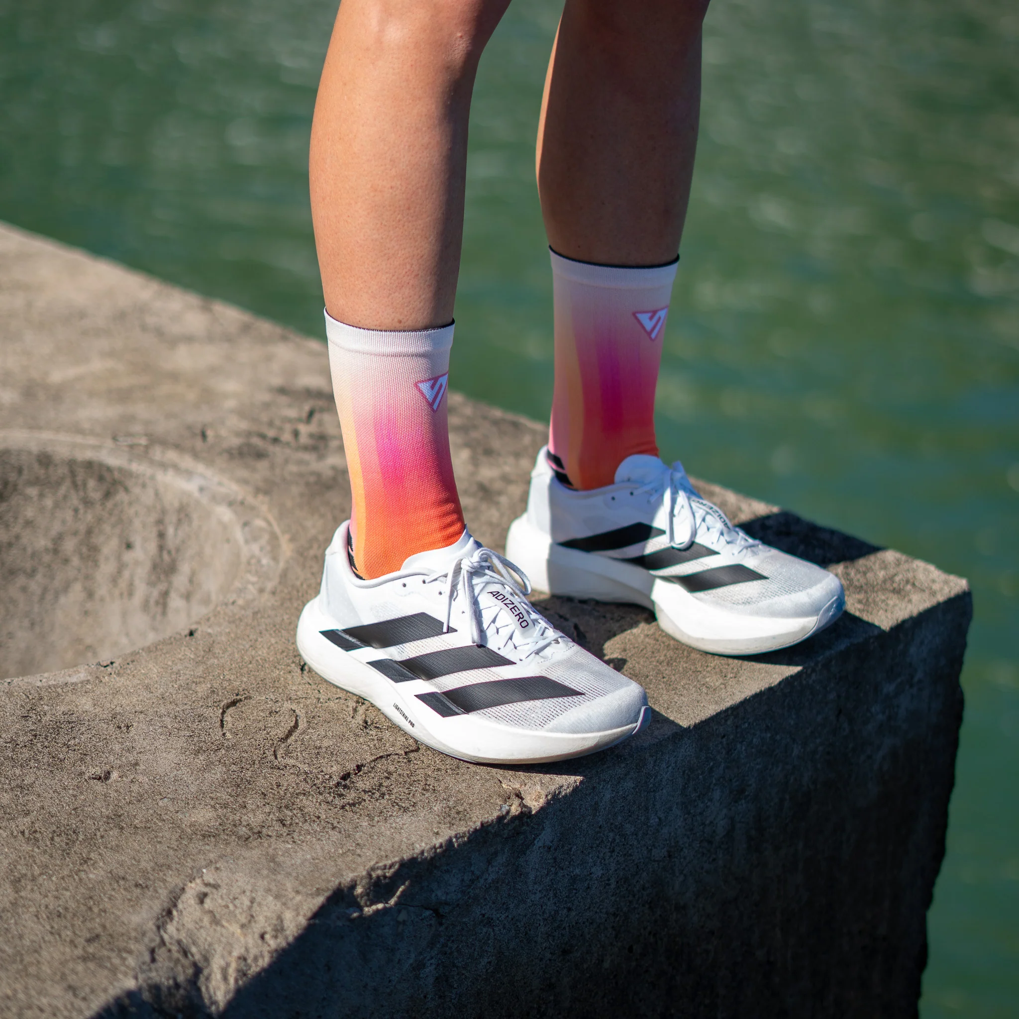 Sunset Sorbet Active Crew Socks - Image 2