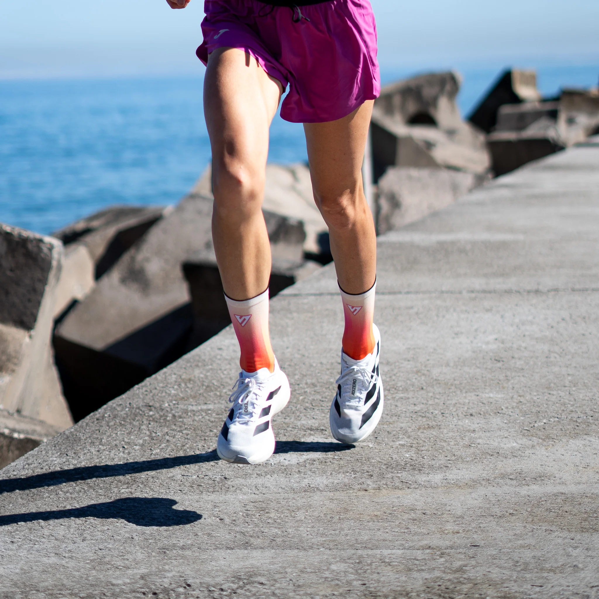Sunset Sorbet Active Crew Socks - Image 3