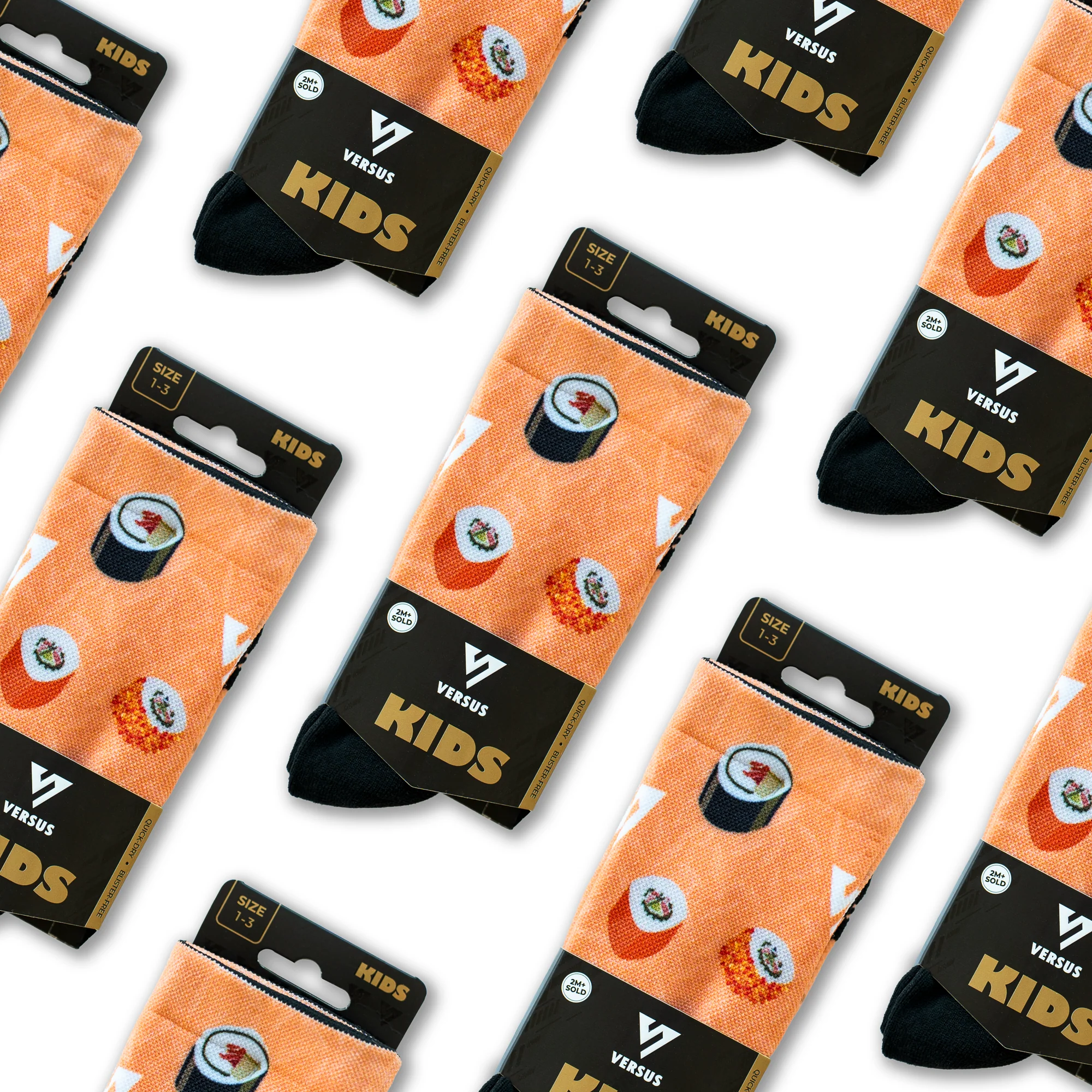 Sushi KIDS Active Crew Socks - Image 6
