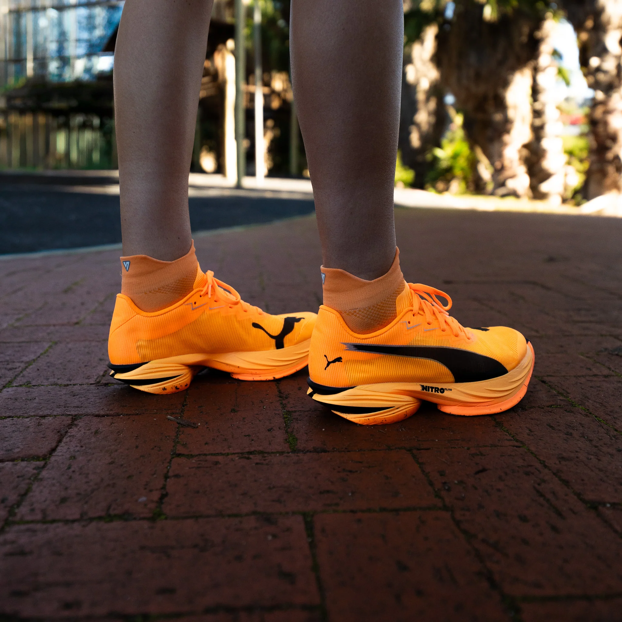 Tangerine Glow Running Ankle Socks Bundle (4 Pack) - Image 4