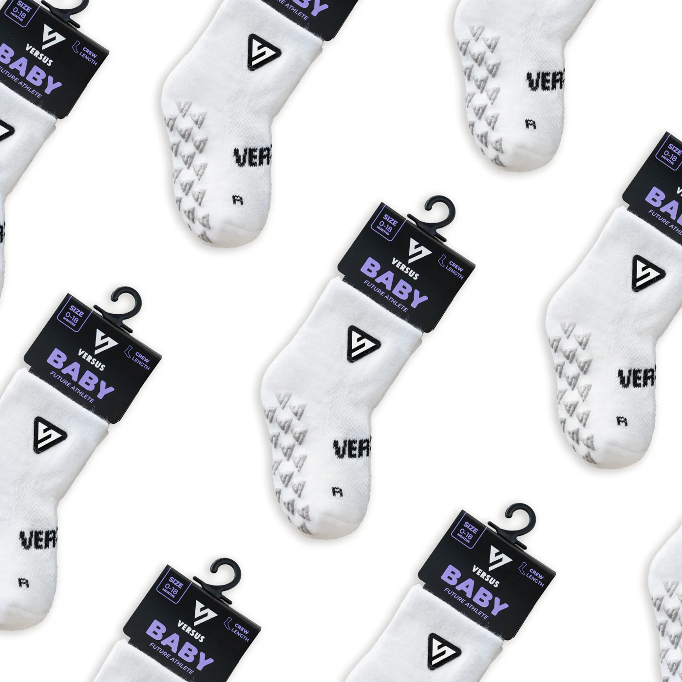White Anti-Slip Baby Socks - Image 6