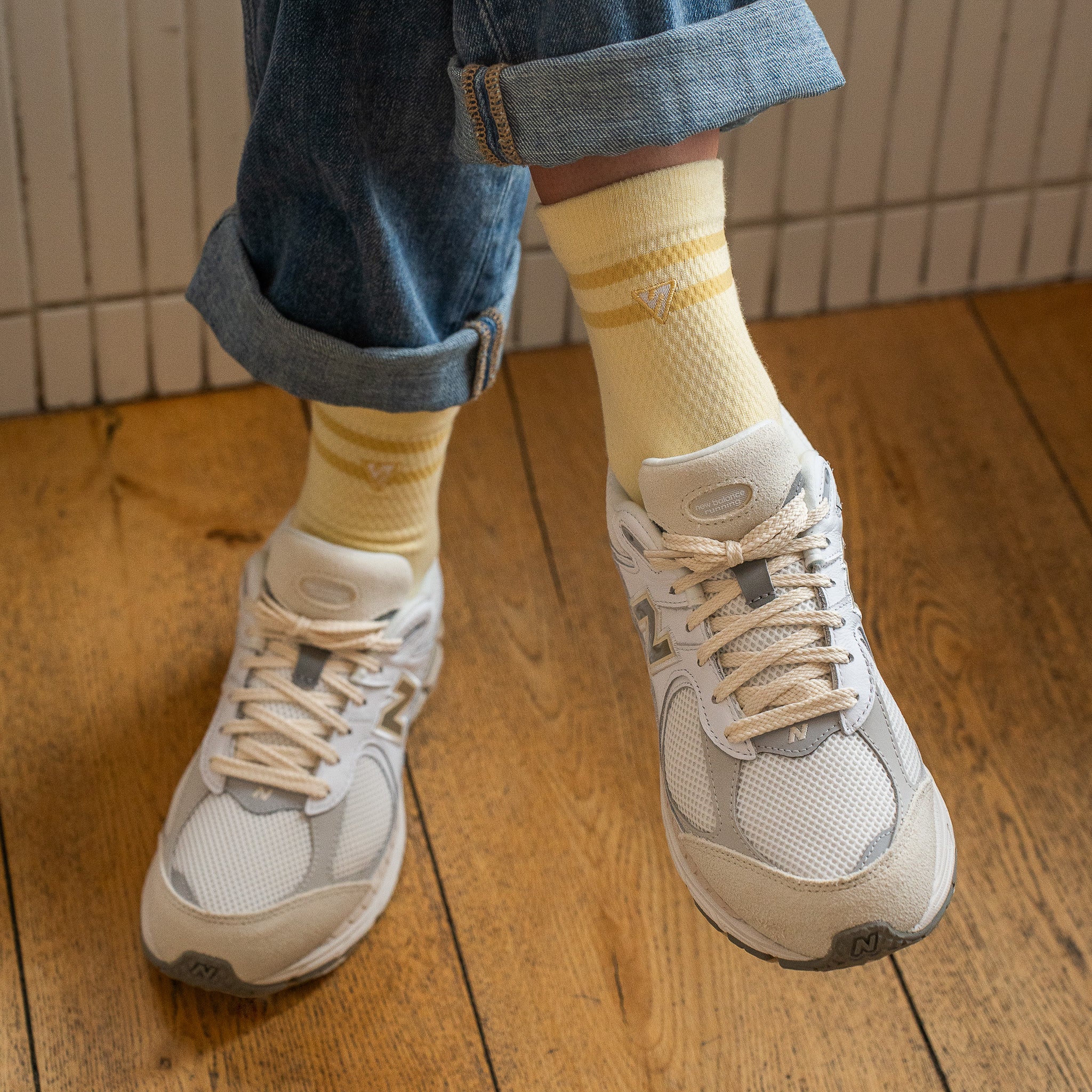 Yellow Sunbeam Lifestyle Crew Socks - Image 4